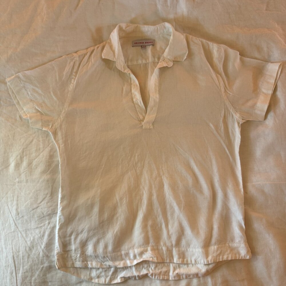 Orlebar Brown Linen Polo Shirt